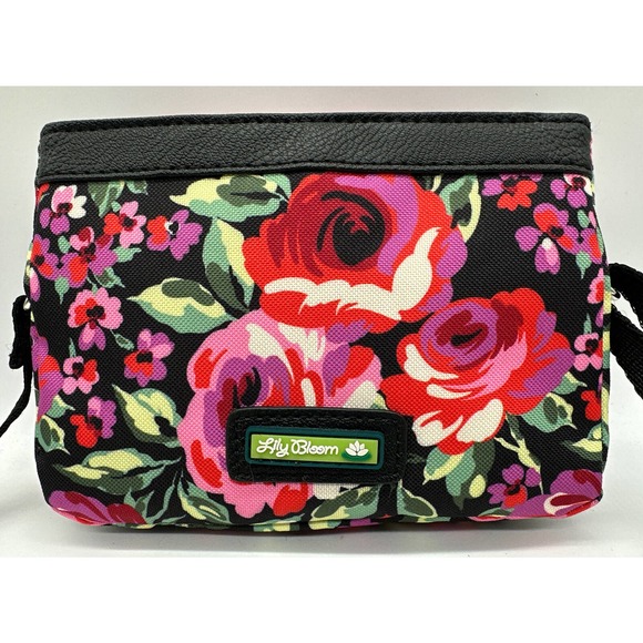 Lily Bloom Handbags - Lily Bloom Crossbody Purse Zip Pouch Small Shoulder Bag‎ Floral Print crossbody